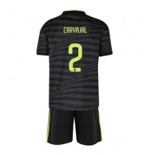 Real Madrid Daniel Carvajal #2 Tredjedraktsett Barn 2022-23 Kortermet (+ korte bukser)